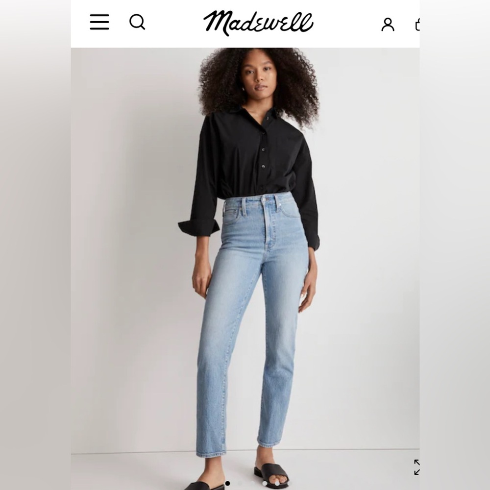 Madewell | the perfect vintage straight jean size 29